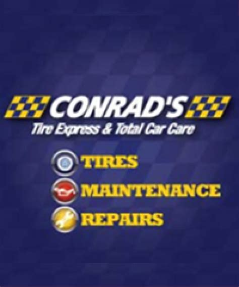 Schedule your auto repair or tire purchase and installation appointment at Conrad's today. . Conrads tire express